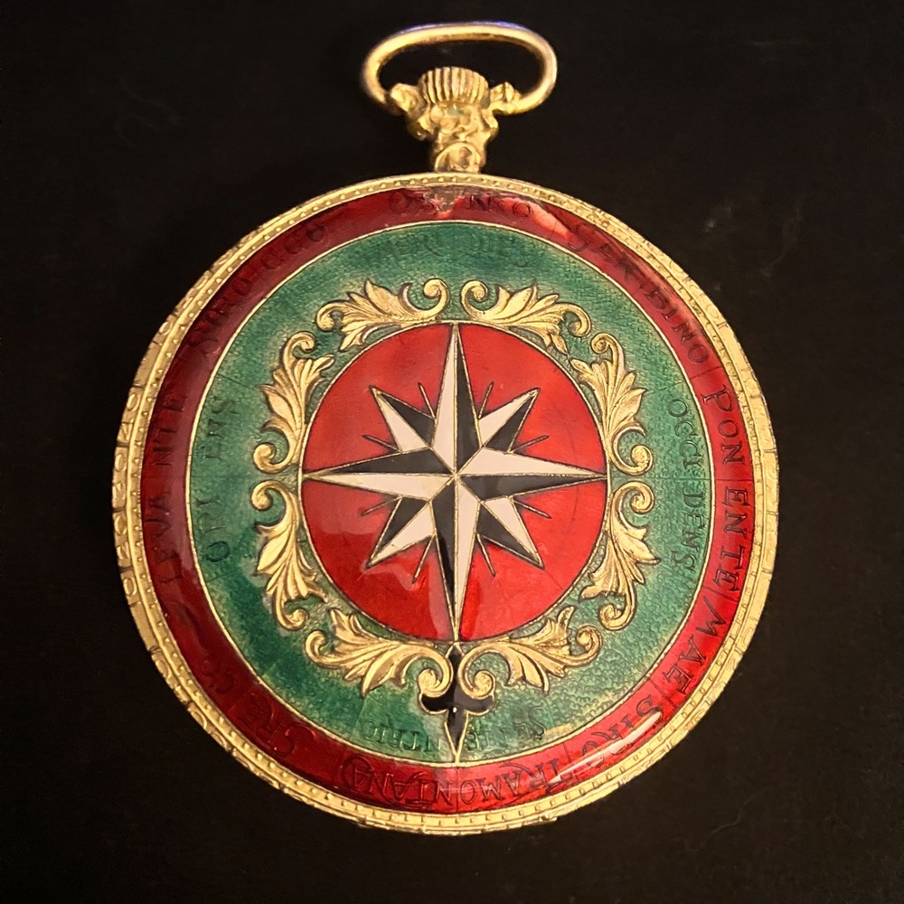 SOLD - Astrolabe (Astronomy Tool) Compass Vintage Italian Compact Rigaud Paris